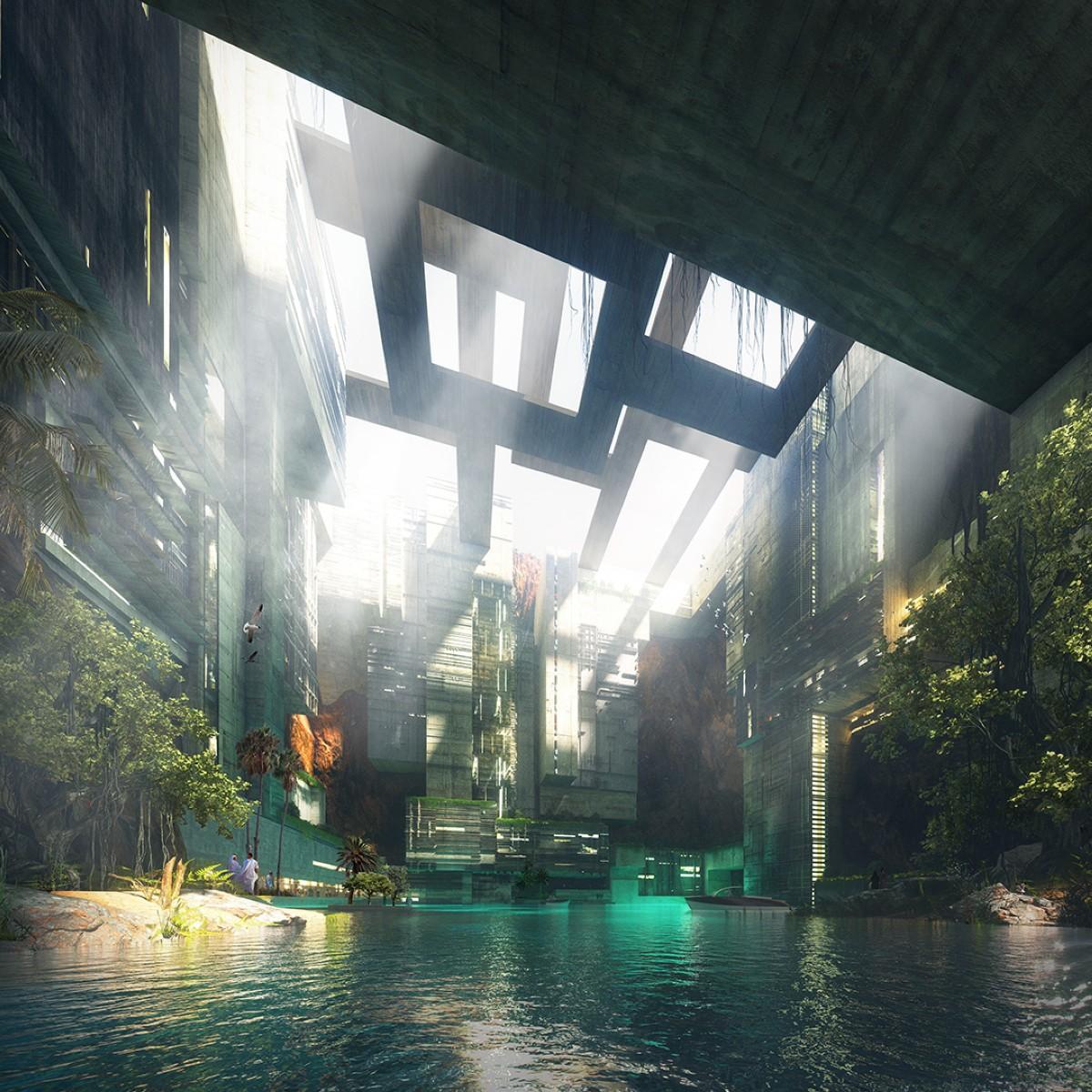 NEOM Newest Project: A floating marina with subterranean, meta-centric community hidden in the mountains