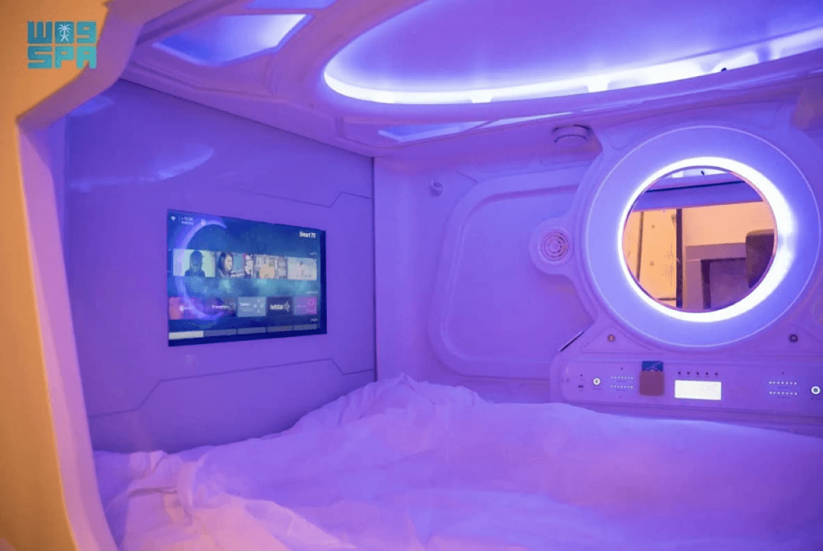 Riyadh Airport launches futuristic sleeping pods