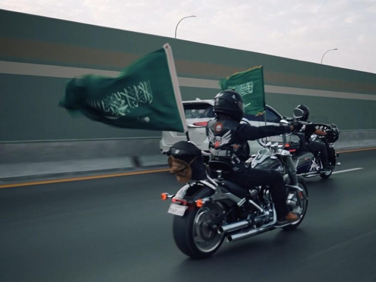 WATCH: Saudi National Day celebrations with Riyadh's motorcycle clubs