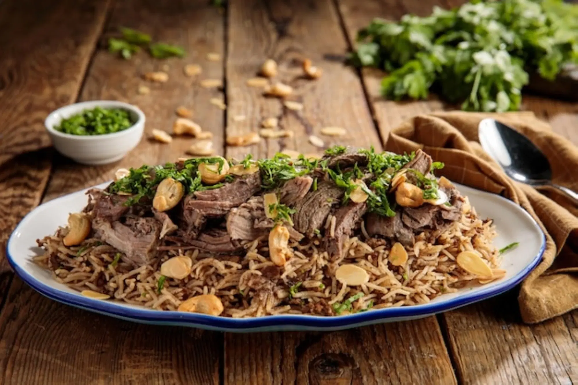 Share the joy of Jumeirah Beach Hotel's Ramadan Garden at home with this 'Lamb Ouzi' recipe